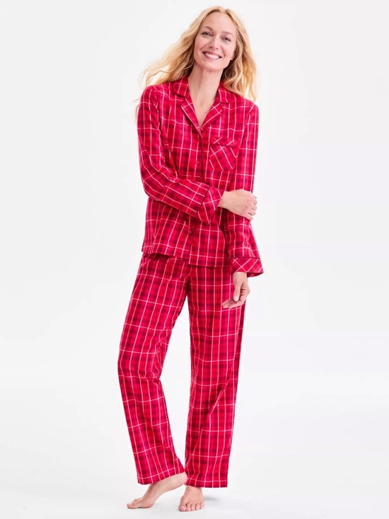 Charter Club Other - Charter Club Women's 2-Pc. Cotton Flannel Packaged Pajamas Set, Bennet Plaid
